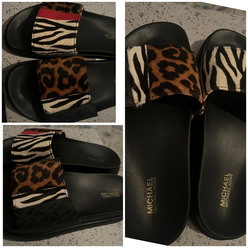Women Michael Kors Platform Slides